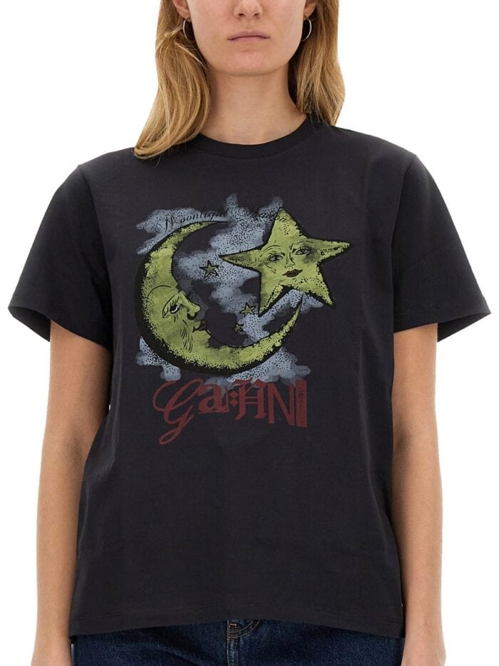 GANNI "MOONLIGHT" T-SHIRT