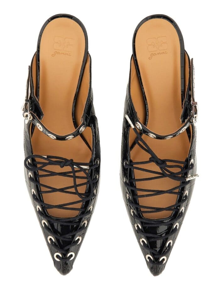 GANNI MULE LACE-UP