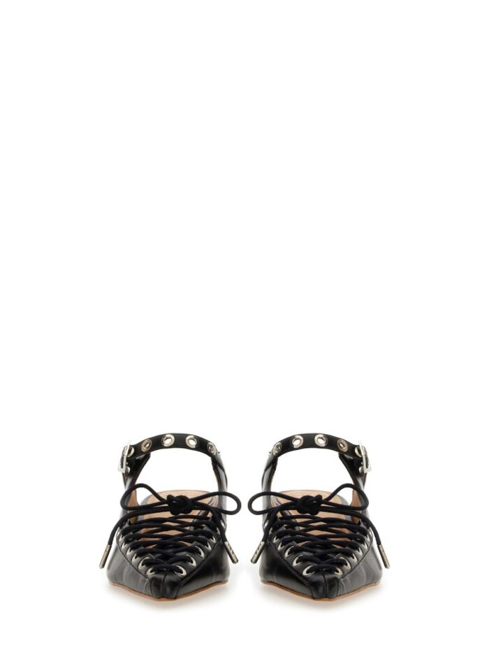 GANNI MULE LACE-UP