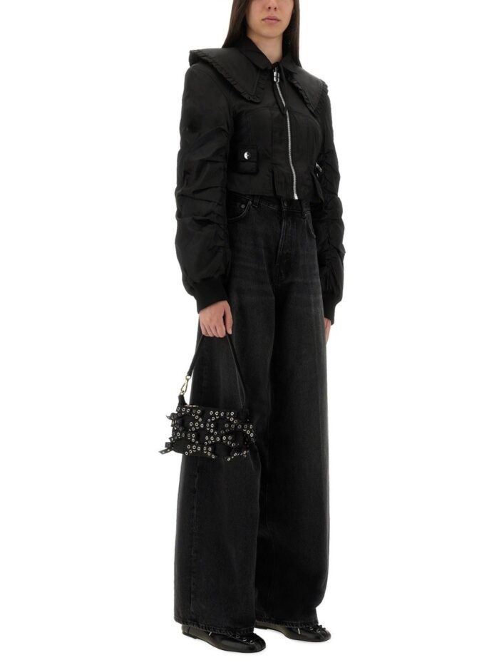 GANNI NYLON FITTED JACKET