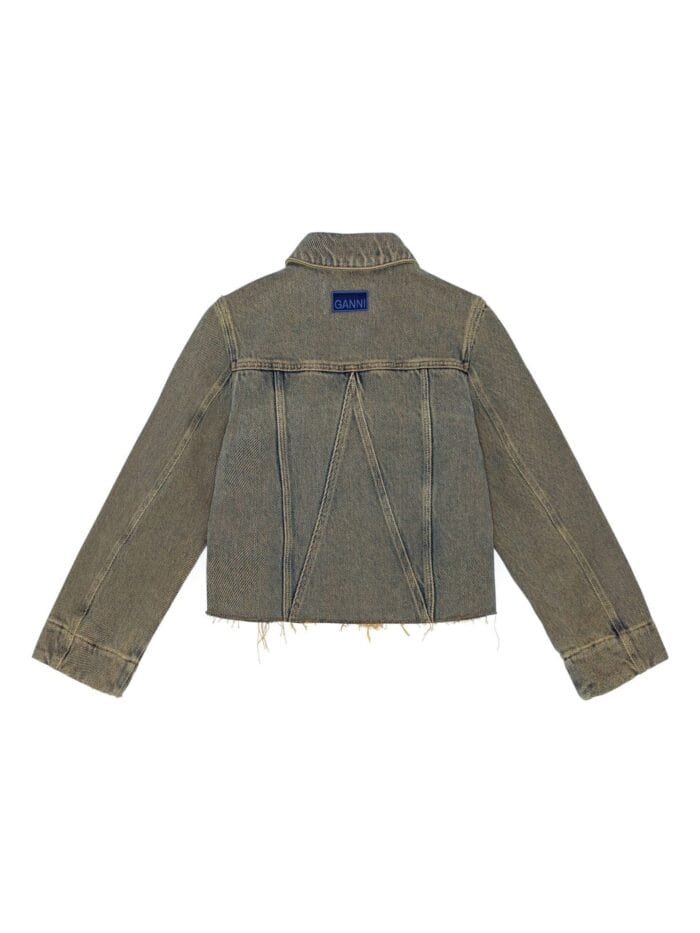 GANNI Overdyed Heavy Denim Jacket