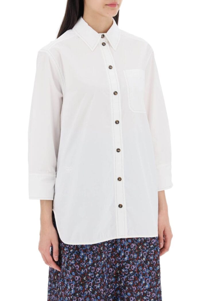 GANNI "oversized Poplin