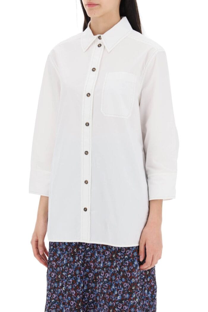 GANNI "oversized Poplin