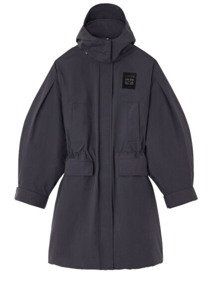 GANNI PARKA WITH LOGO