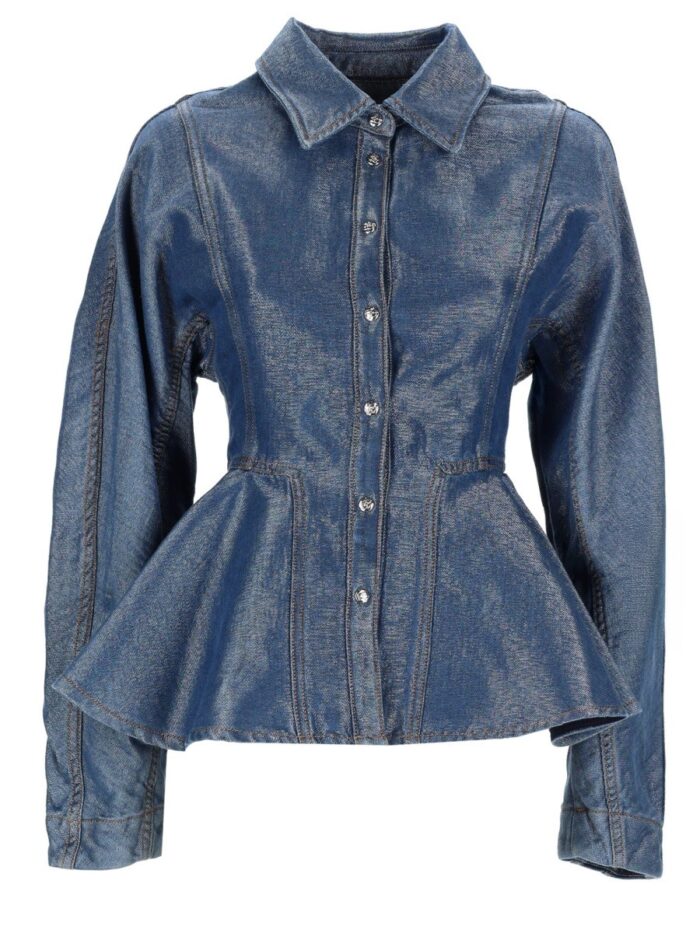 ganni "peplum" shirt GANNI "PEPLUM" SHIRT