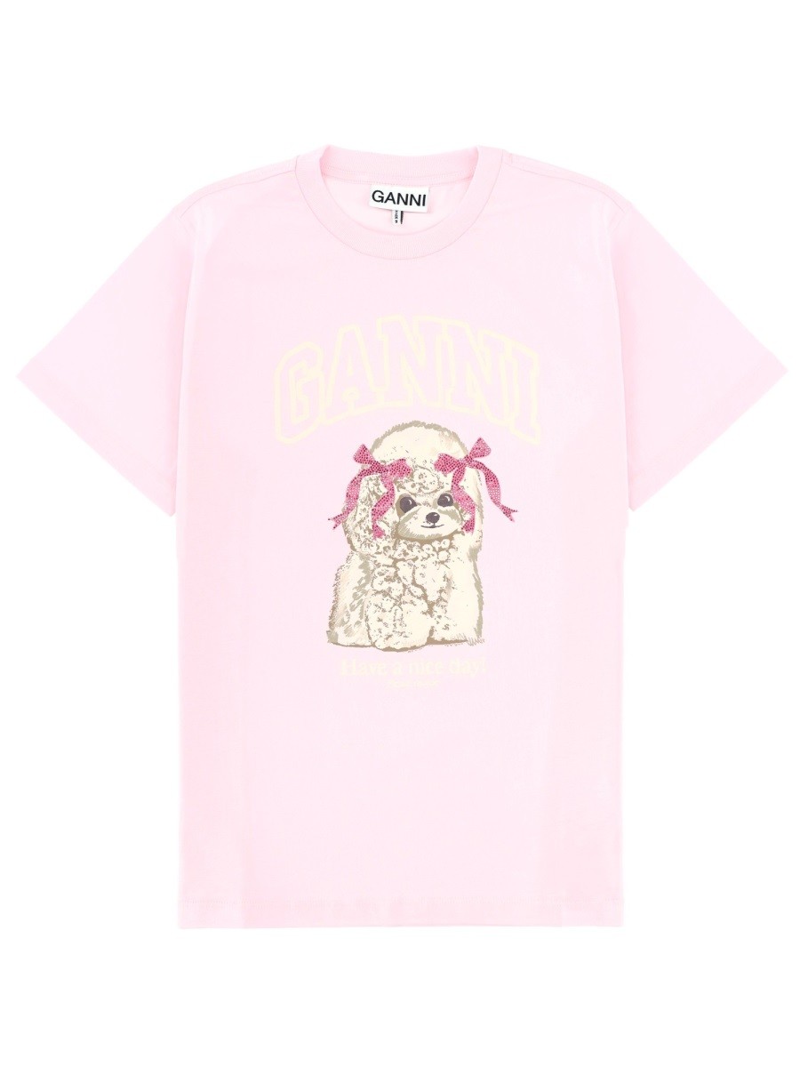 GANNI "POODLE" T-SHIRT