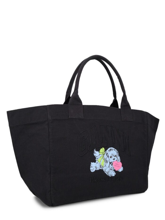 GANNI "PUPPY" TOTE BAG XXL