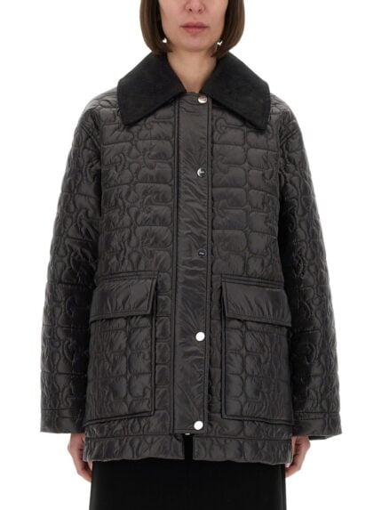 GANNI QUILTED MIDI JACKET