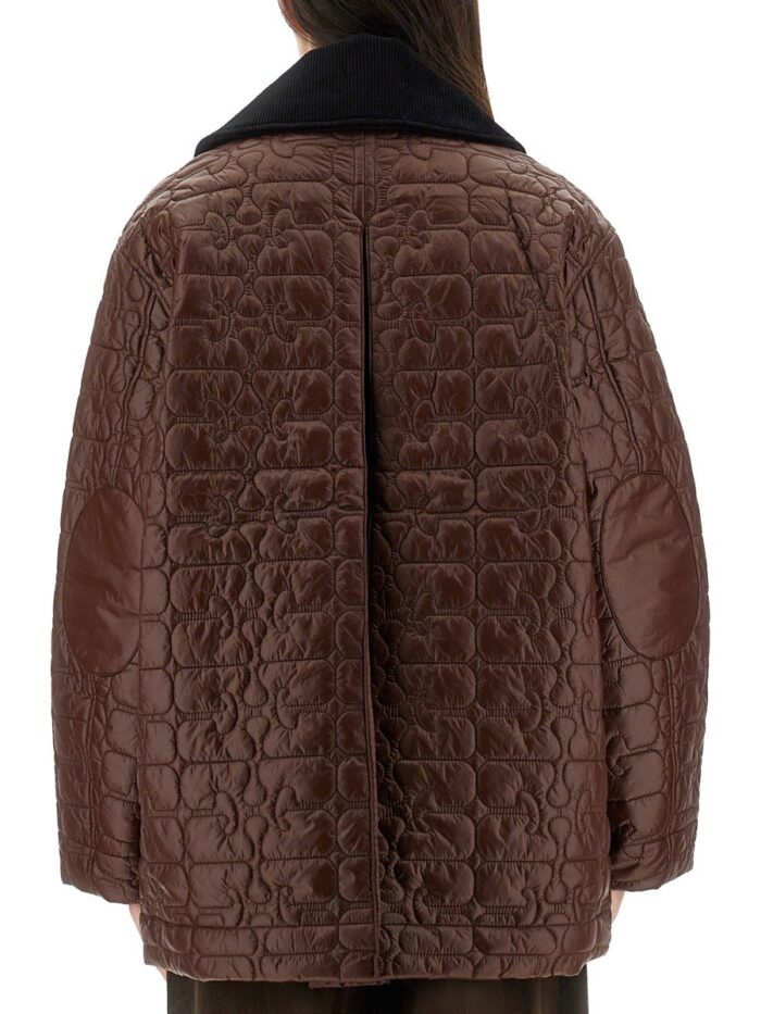 GANNI QUILTED MIDI JACKET