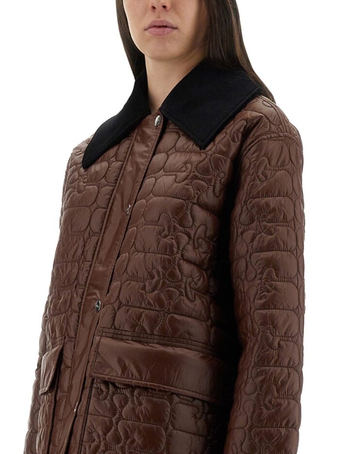 GANNI QUILTED MIDI JACKET