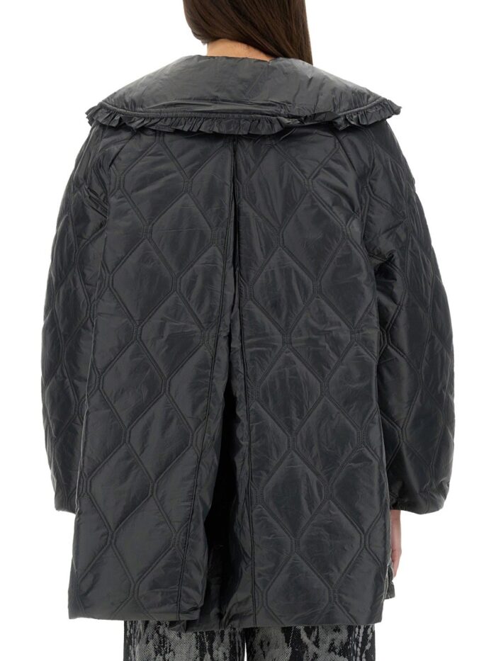 GANNI QUILTED MIDI JACKET