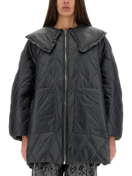 GANNI QUILTED MIDI JACKET