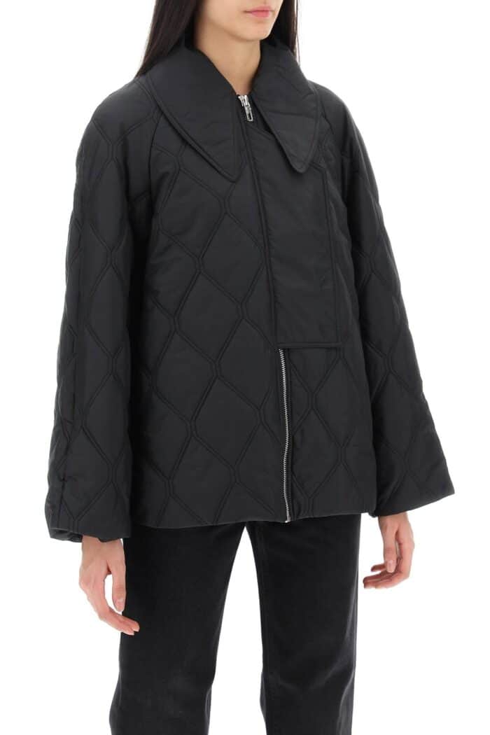 Ganni Quilted Oversized Jacket