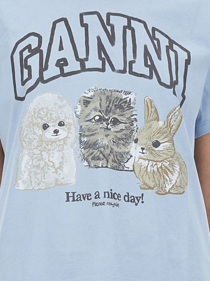 GANNI RELAXED FIT T-SHIRT