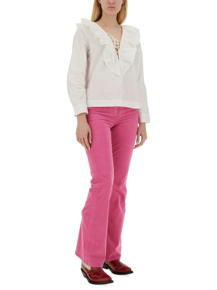 GANNI RIBBED PANTS