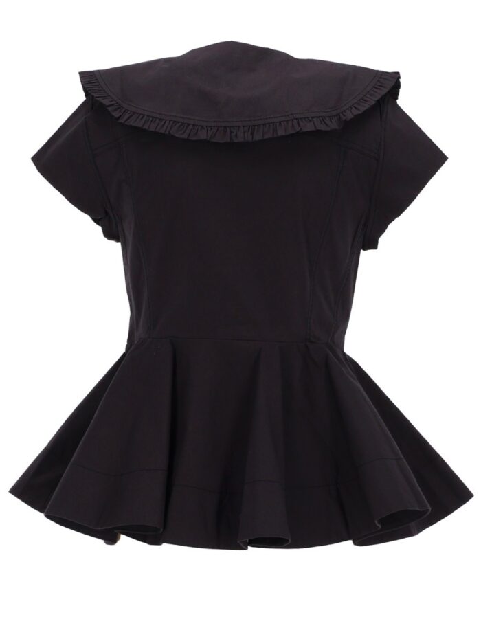 GANNI RUFFLE SHIRT