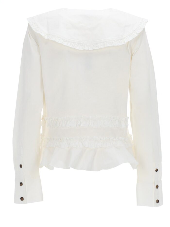 GANNI RUFFLE SHIRT