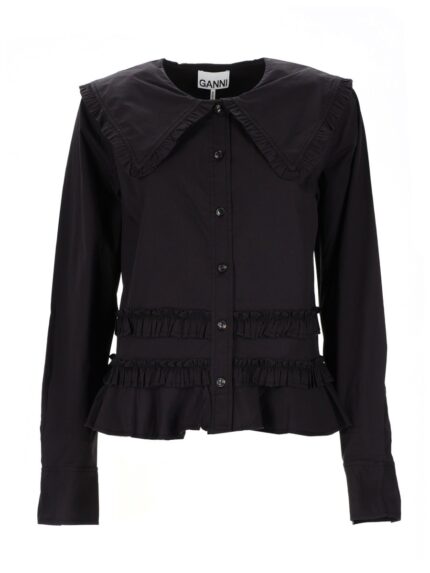 GANNI RUFFLE SHIRT
