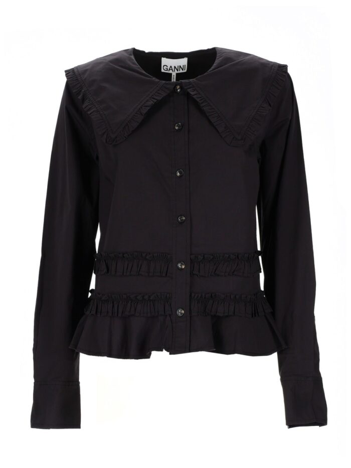 GANNI RUFFLE SHIRT