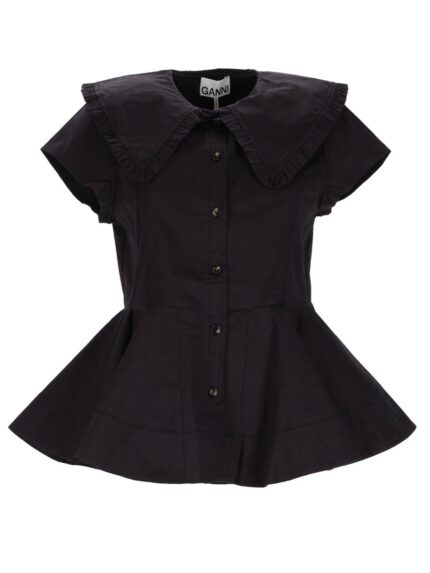 GANNI RUFFLE SHIRT