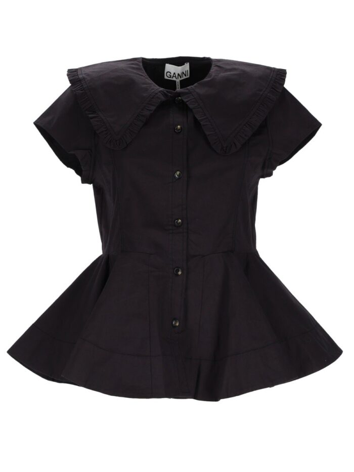 GANNI RUFFLE SHIRT