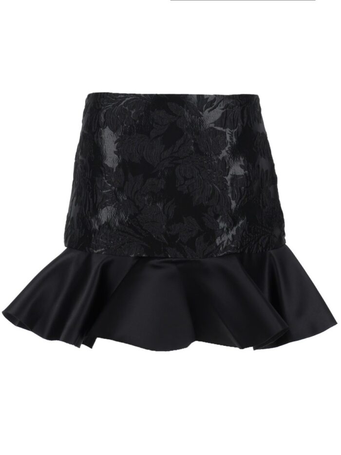 ganni satin miniskirt GANNI SATIN MINISKIRT
