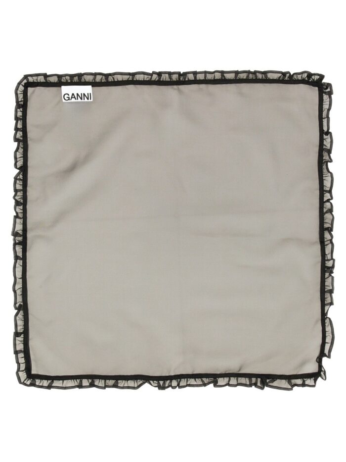 GANNI SCARF WITH RUFFLE