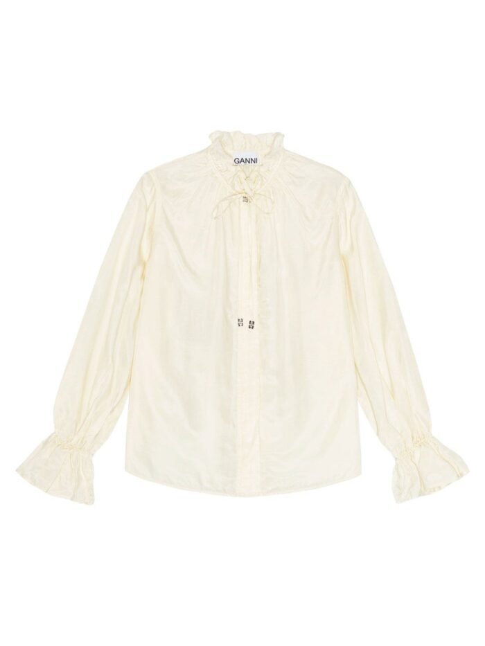 GANNI SHIRT WITH BOW