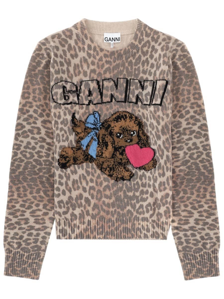 GANNI SHIRT WITH GRAPHICS