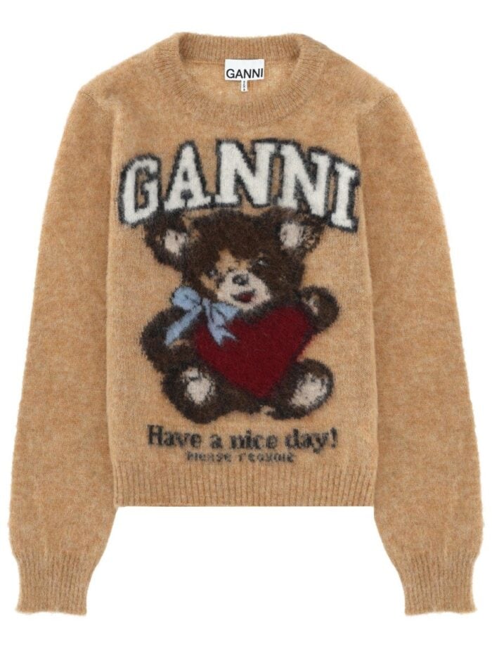 GANNI SHIRT WITH PRINT