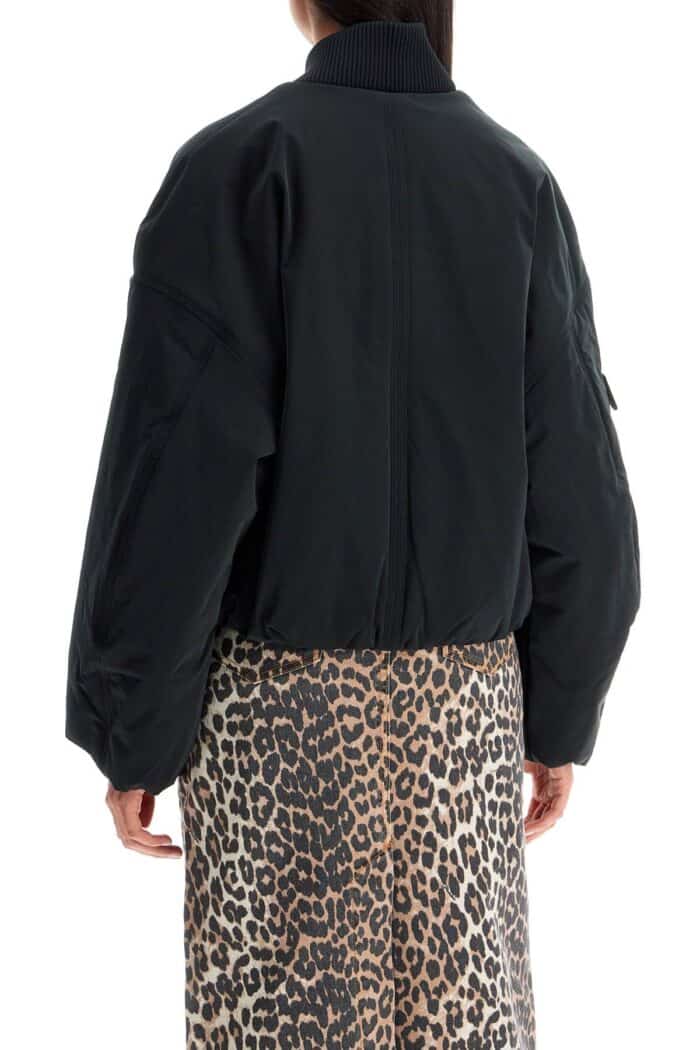 GANNI Short Oversized Bomber Jacket