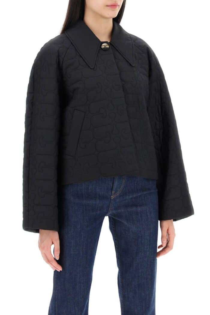 GANNI Short Quilted Jacket