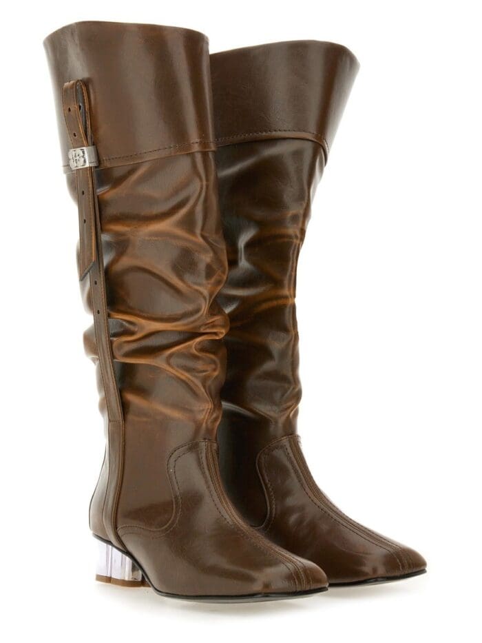 GANNI SLOUCHY BOOT "BUTTERFLY"