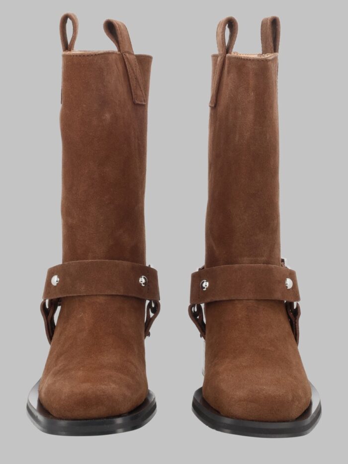 ganni stivaletto biker in suede GANNI STIVALETTO BIKER IN SUEDE