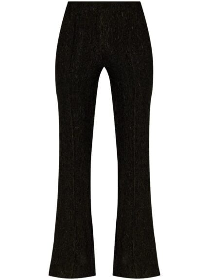 GANNI Stretch Crepe Flared Pants