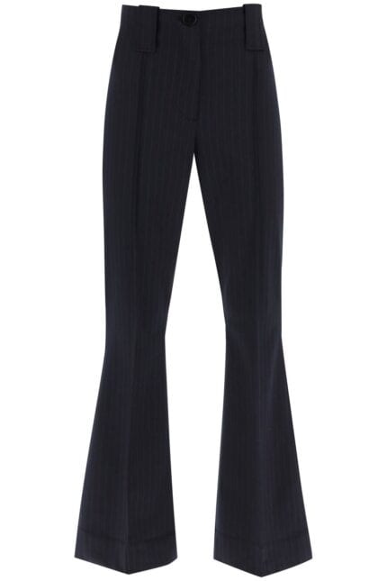 Ganni Stretch Pinstriped Pants