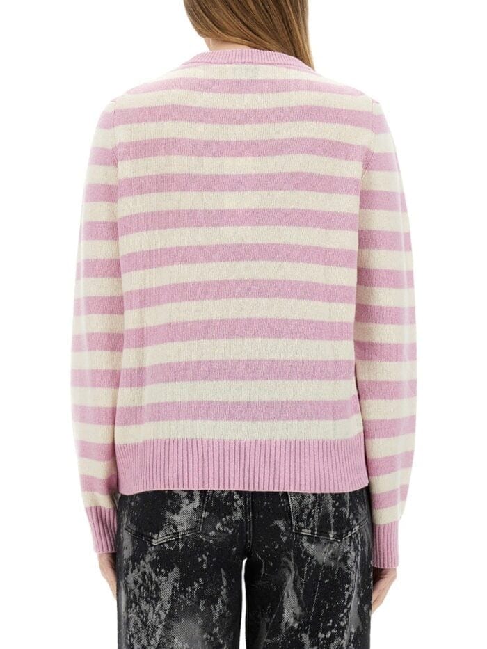 GANNI STRIPED "BUNNY" SWEATER
