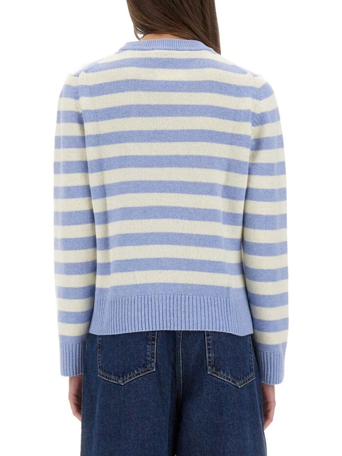 GANNI STRIPED SWEATER