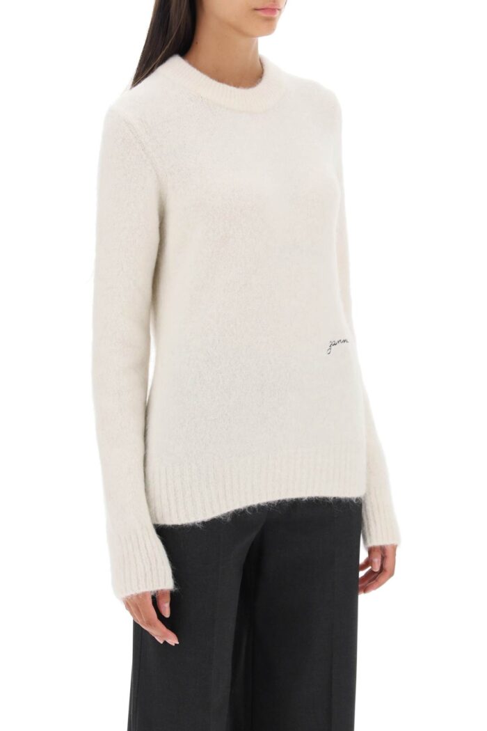 GANNI Sweater In Brushed Alpaca Blend