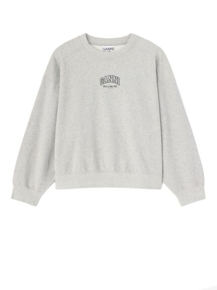 GANNI SWEATSHIRT WITH LOGO