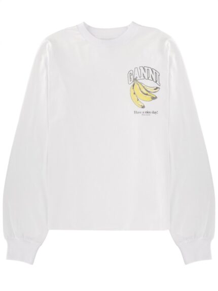 GANNI SWEATSHIRT WITH LOGO