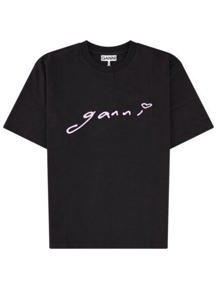 GANNI T-SHIRT CON LOGO