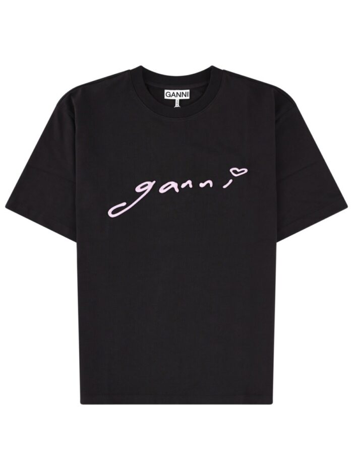 GANNI T-SHIRT CON LOGO