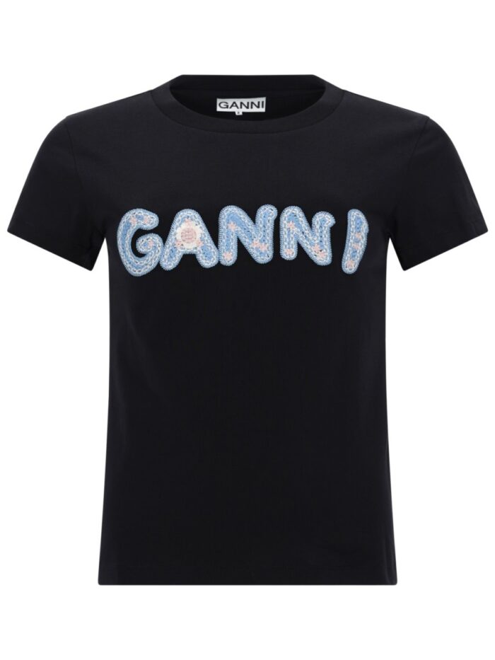 GANNI T-SHIRT CON LOGO