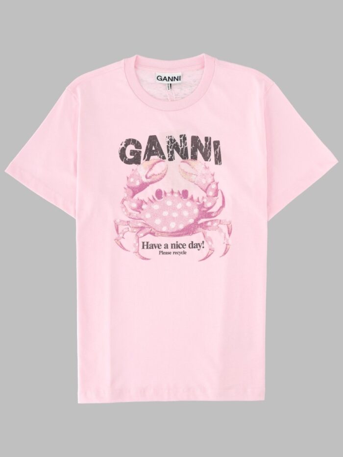 ganni t shirt con stampa GANNI T-SHIRT CON STAMPA