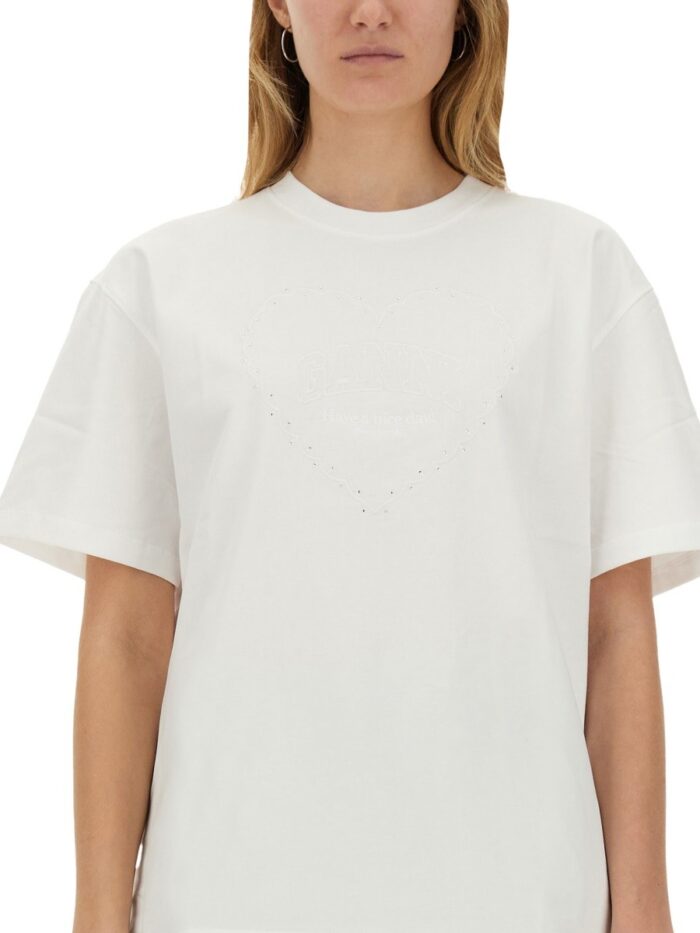 GANNI T-SHIRT "HEART"