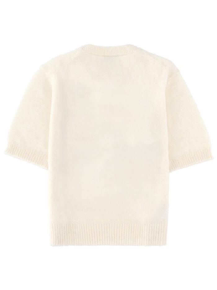 GANNI T-SHIRT IN MAGLIA