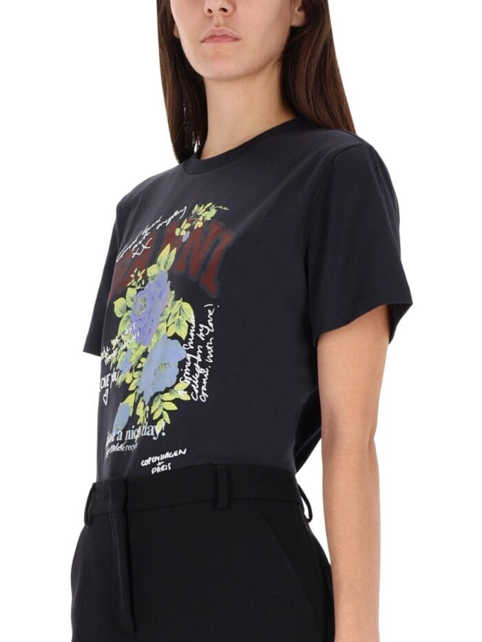 GANNI T-SHIRT "ROSE"
