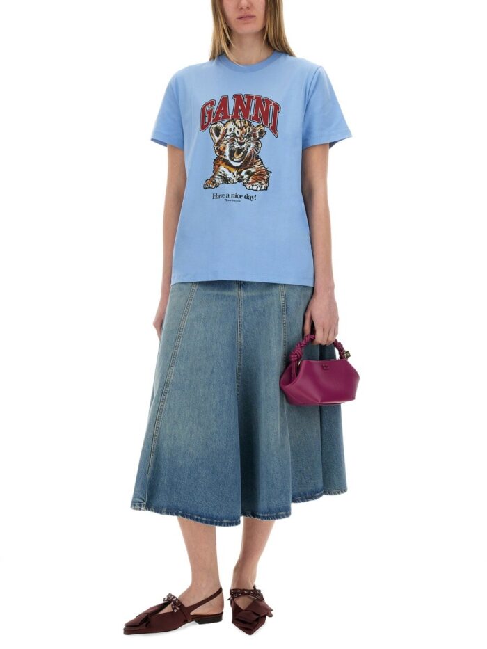 GANNI T-SHIRT "TIGER"