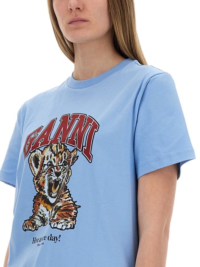 GANNI T-SHIRT "TIGER"